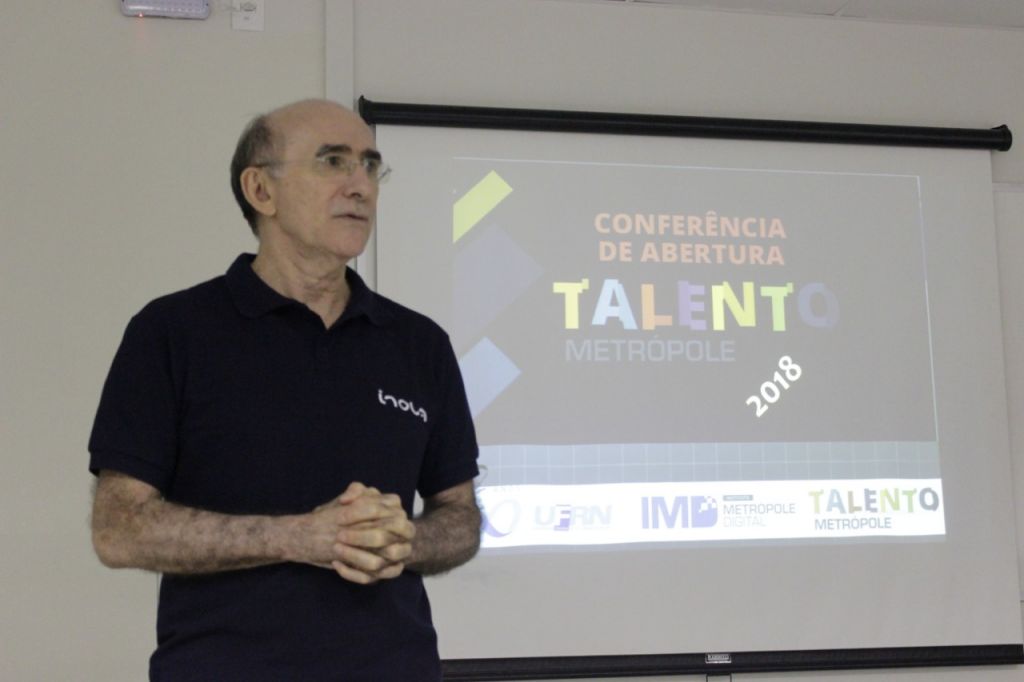 Diretor do IMD, José Ivonildo do Rêgo recebeu os ingressantes no Talento para o segundo semestre de 2018 